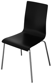 Caféstol Exklusiv, svart